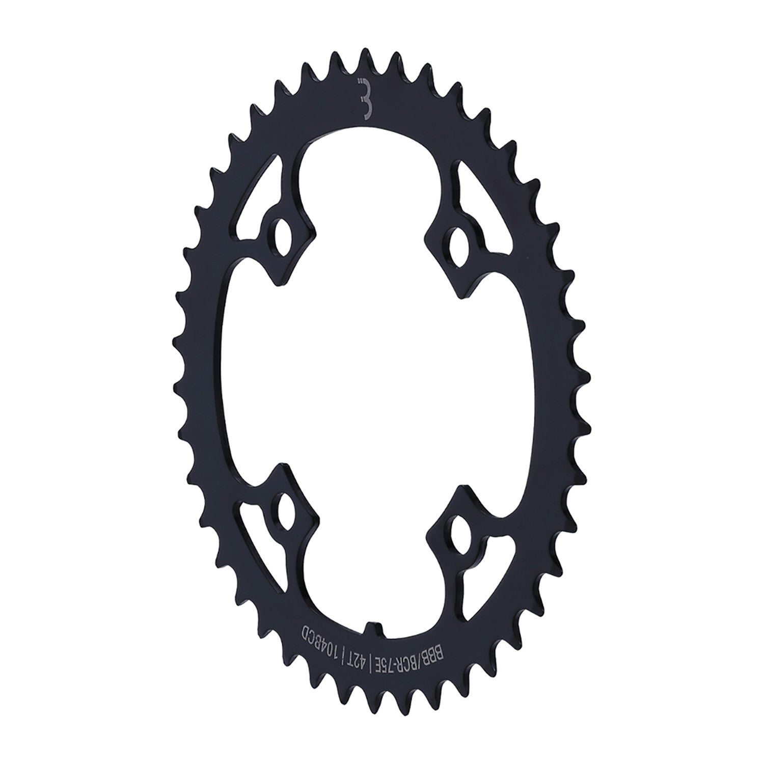 BBB Cycling BCR-75E E-Bike Gear Chainring Steel 104 - 42T Black