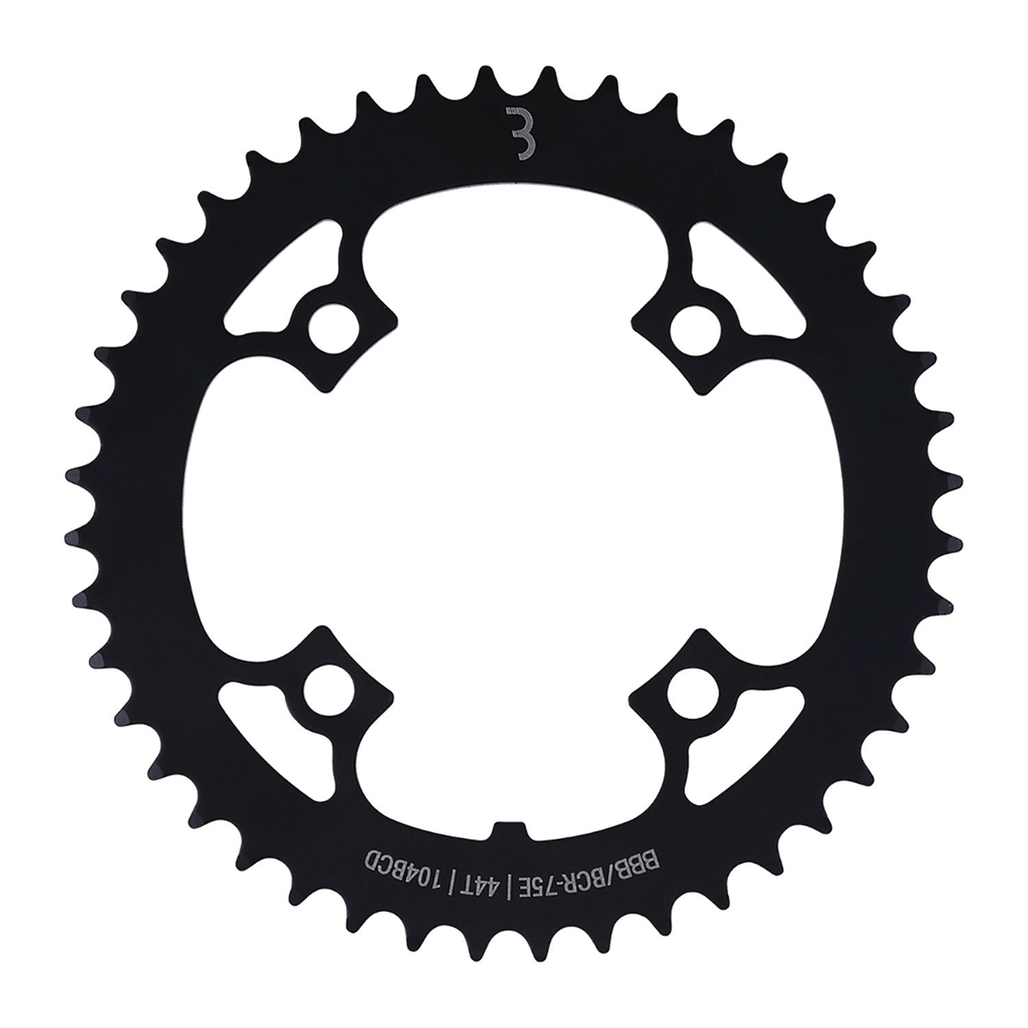 BBB Cycling BCR-75E E-Bike Gear Chainring Steel 104 - 44T Black