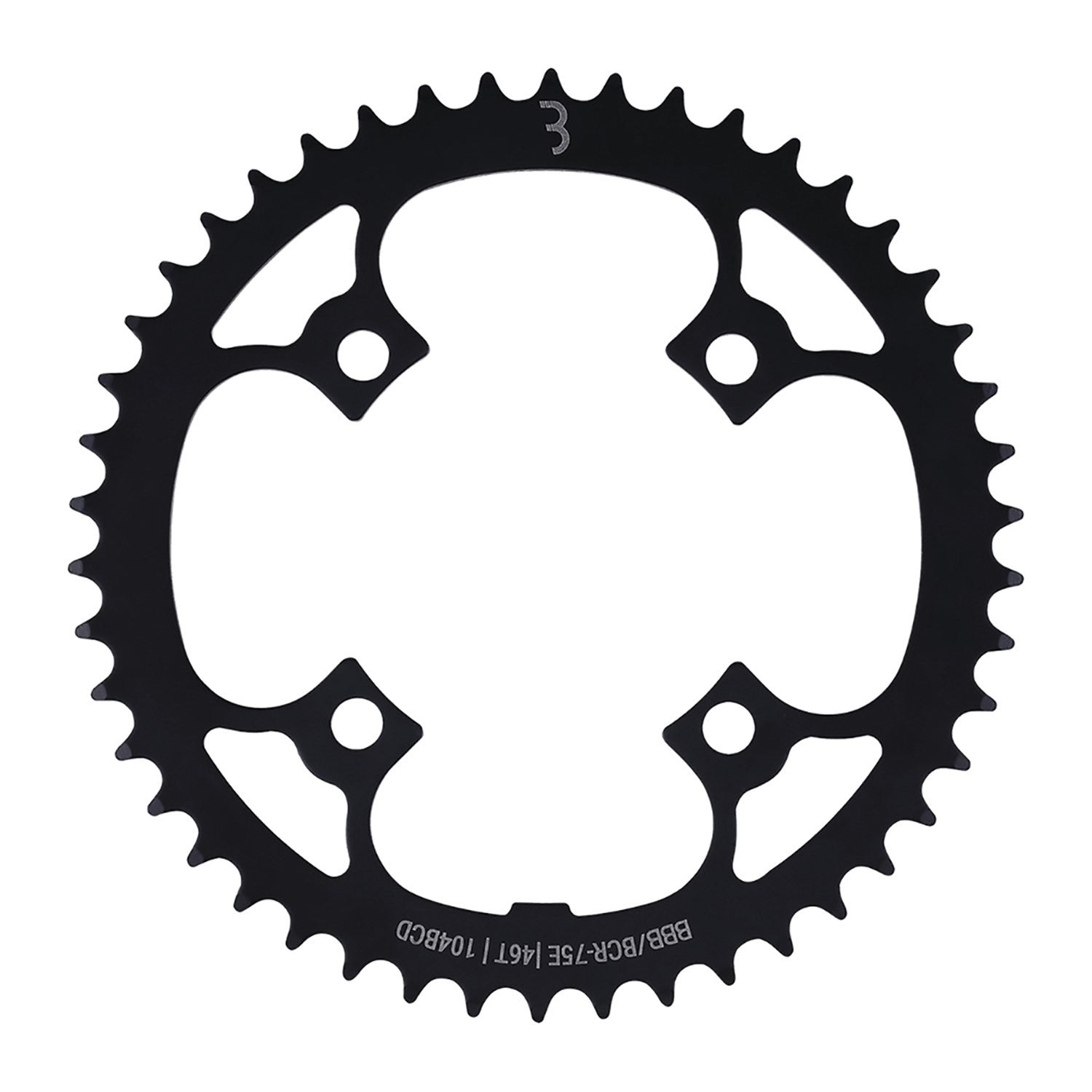 BBB Cycling BCR-75E E-Bike Gear Chainring Steel 104 - 46T Black