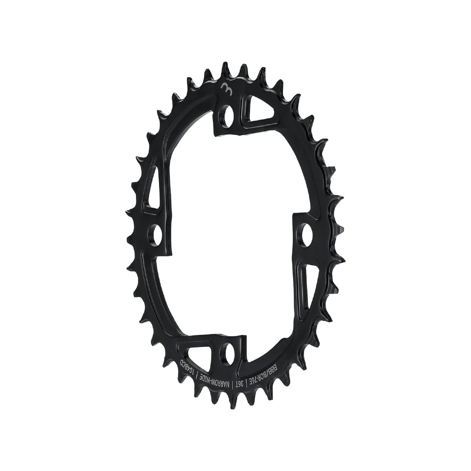 BBB Cycling E-BikeGear NarrowWide Steel Chainring 36T - Black