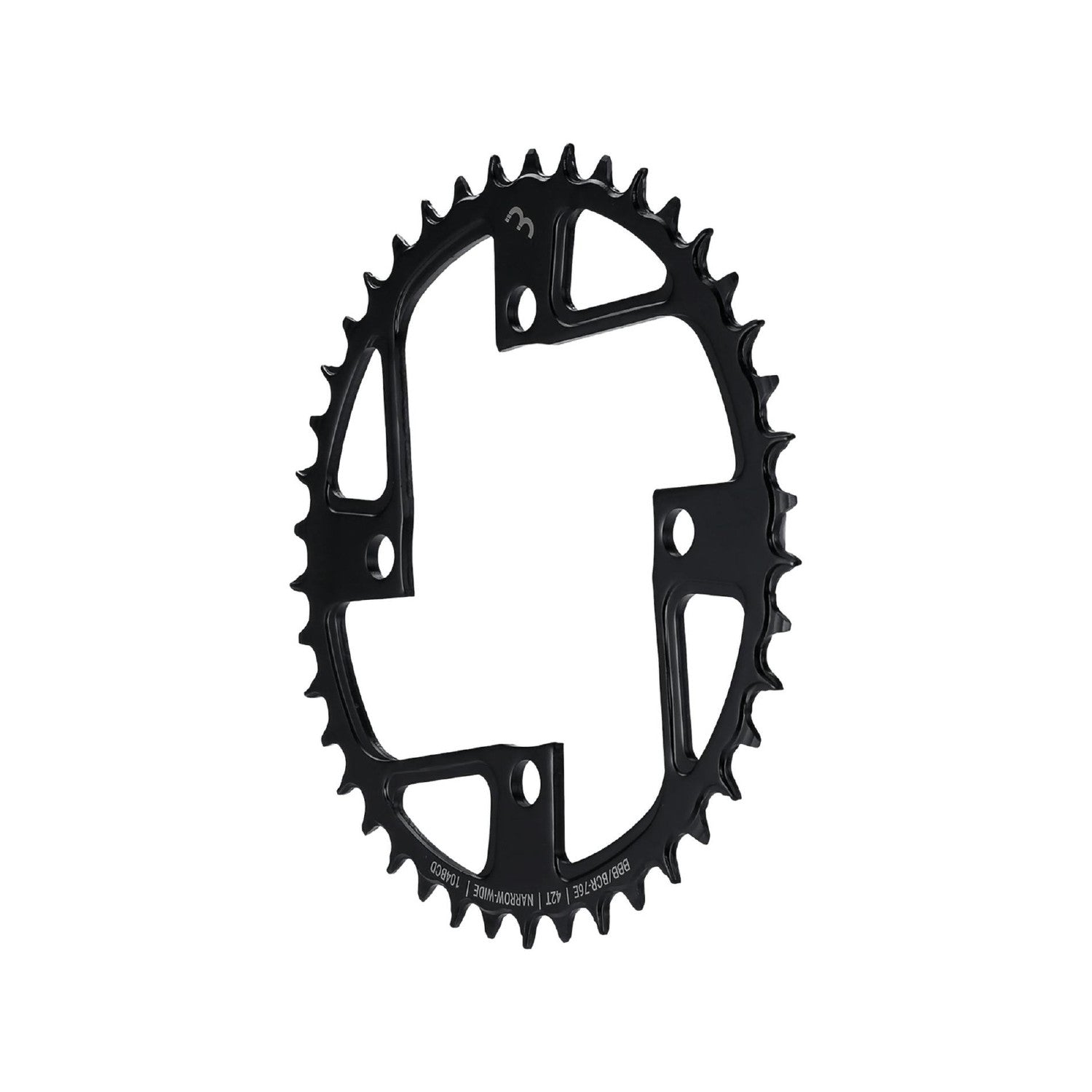 BBB Cycling E-BikeGear NarrowWide Steel Chainring 42T - Black