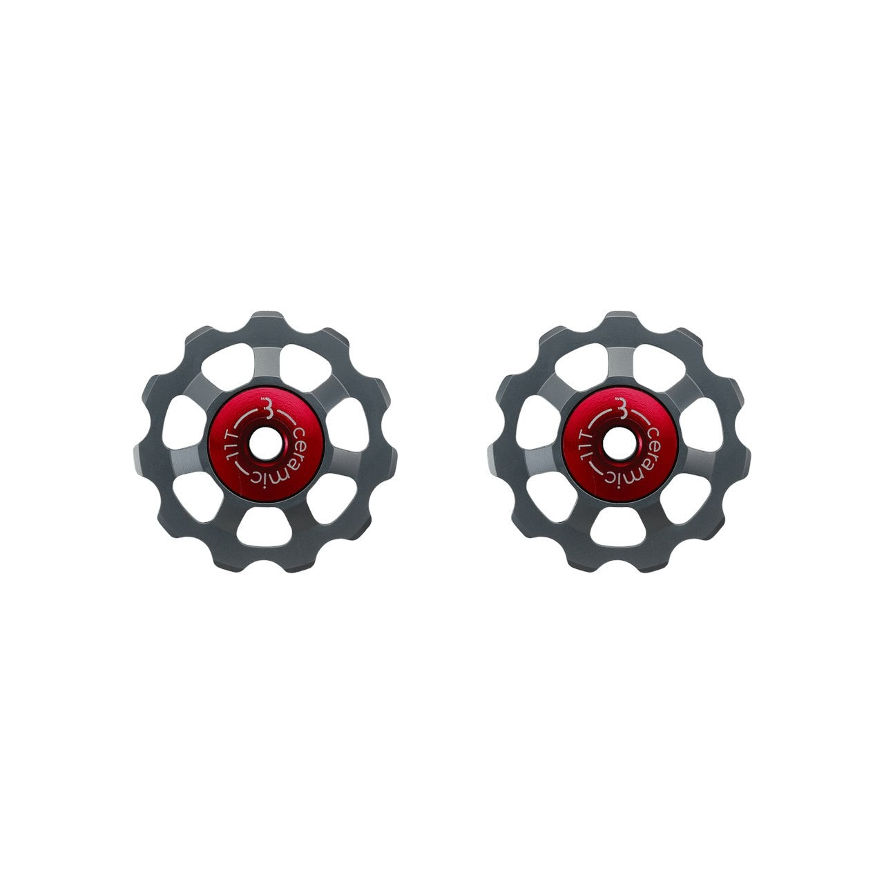 BBB Cycling BDP-22 Pulleys Aluboys Ceramic Anodized - 11T Grey