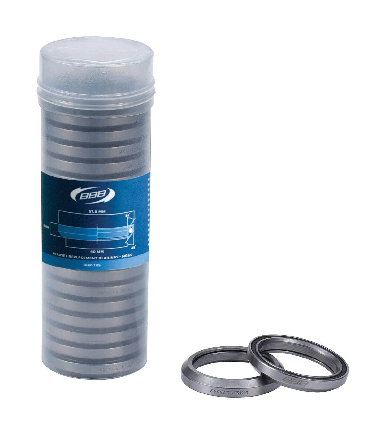 BBB Cycling BHP-185 Headset Replacement 36x45 MR127 Bearings 20 Pcs