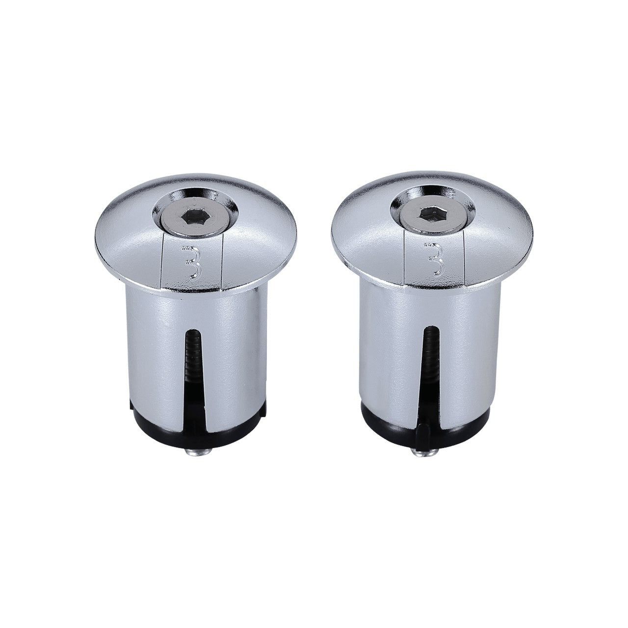 BBB Cycling BHT-96.CH Screwon Bar End Caps (2Pcs) - Chrome