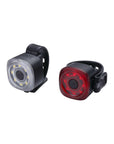 BBB Cycling BLS-227 Mini Light Combo Set Spirit Front & Rear Light W/Rail Bracket - Black