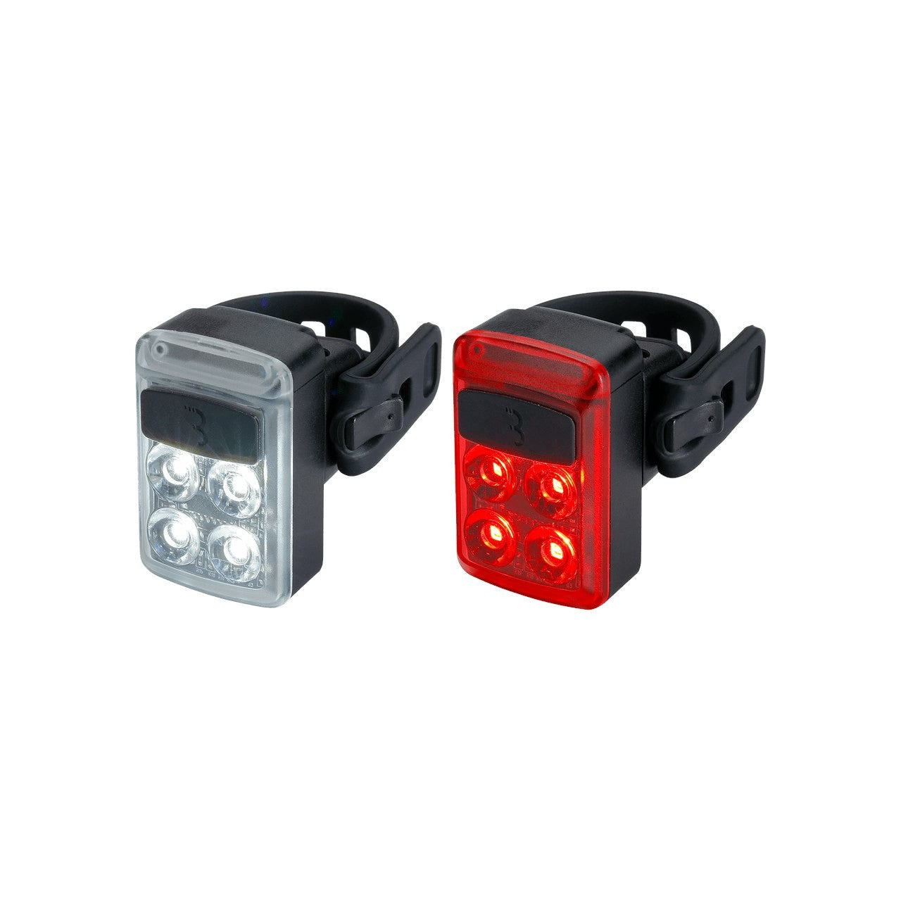 BBB Cycling BLS-237 Slide Rechargeable Front &amp; Rear Combo LED Light Set