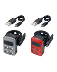 BBB Cycling BLS-237 Slide Rechargeable Front & Rear Combo LED Light Set