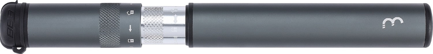 BBB Cycling BMP-50 Samurai Telescopic Mini Pump - 210MM Grey