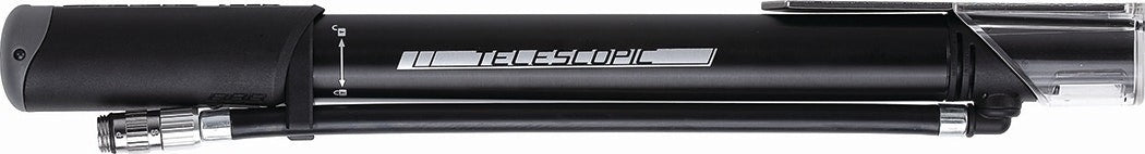 BBB Cycling BMP-53 Traveller Telescopic Mini Pump W/Gauge - Black