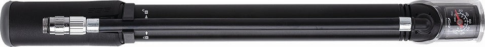 BBB Cycling BMP-53 Traveller Telescopic Mini Pump W/Gauge - Black