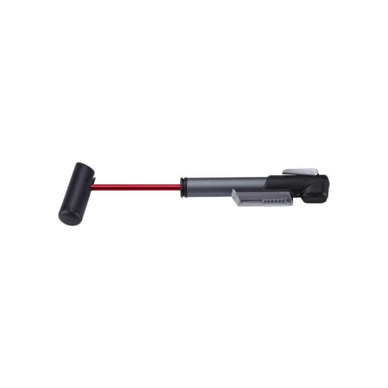 BBB Cycling BMP-57 Minipump Windgun S W/Gauge Alu Grey 230MM - Black