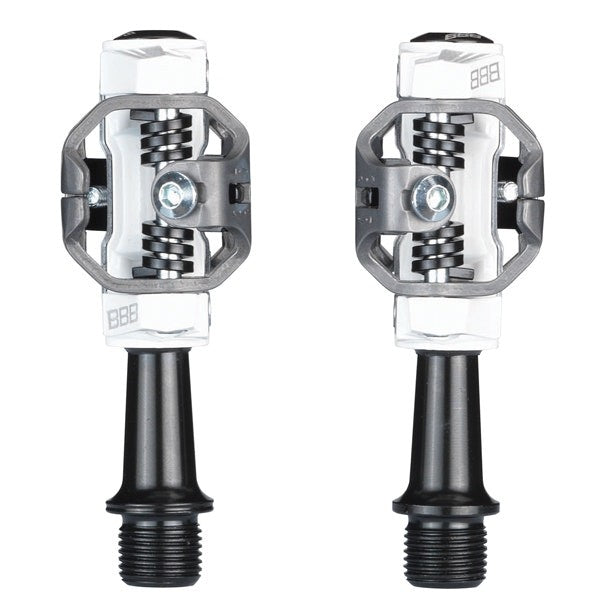 BBB Cycling BPD-14 Forcemount Clipless Crmo Axle Pedals - White