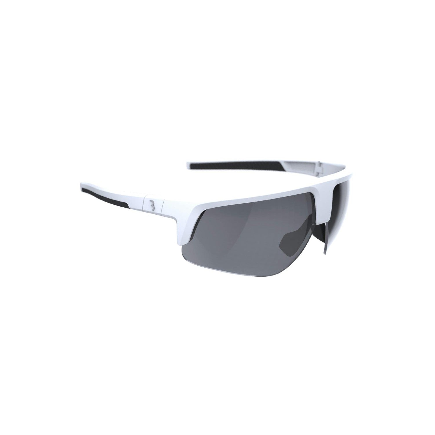 BBB Cycling Comet Smoke Flash Mirror Sports Glasses - Matt White