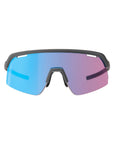 BBB Cycling Valor Sports Glasses Flux Blue MLC Lens + Clear Lens - Dark Grey