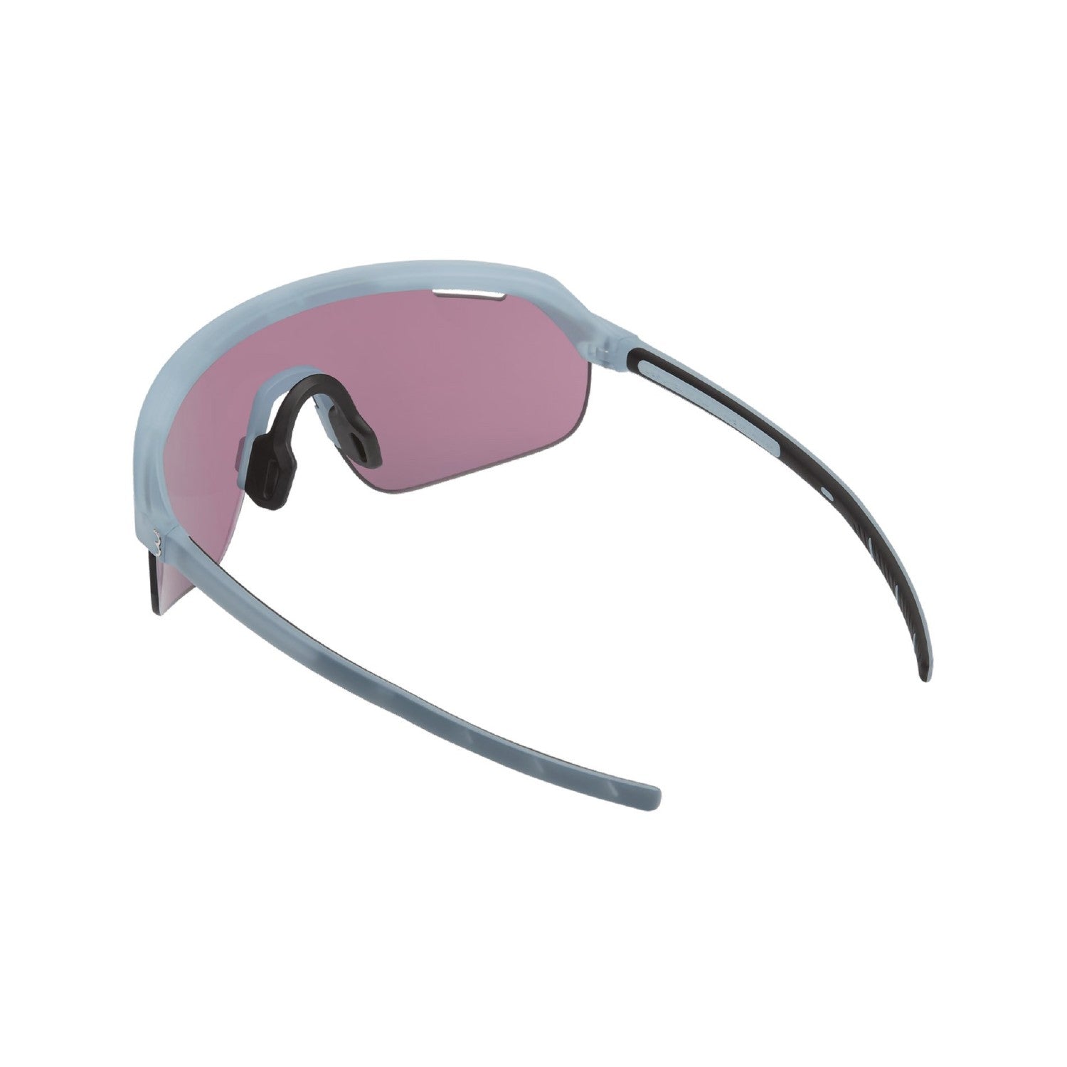 BBB Cycling ARC Matt Trans Sports Glasses Flux Blue MLC Lens + Extra Clear Lens - Ice Blue