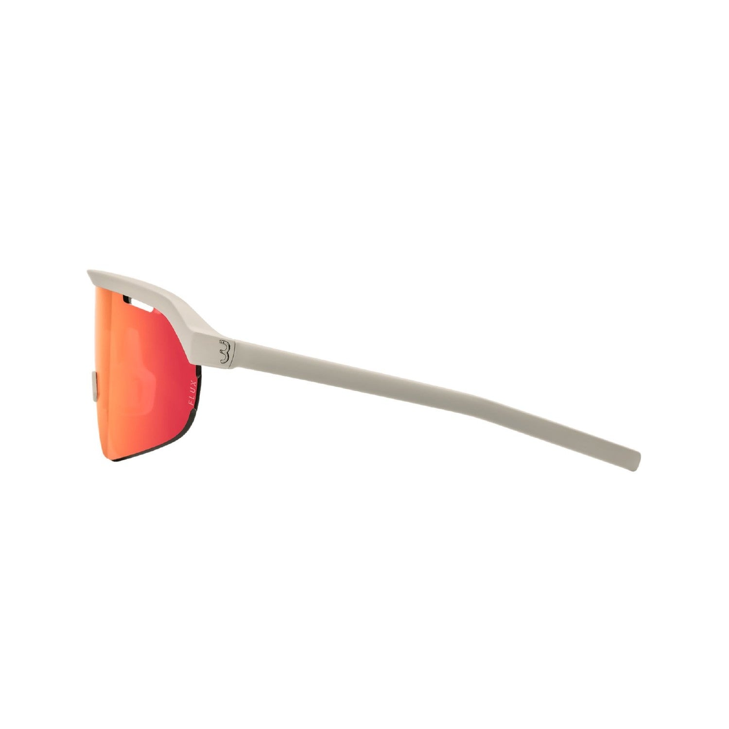 BBB Cycling ARC Sports Glasses Flux Red MLC Lens + Extra Clear Lens - Matt Warm Grey
