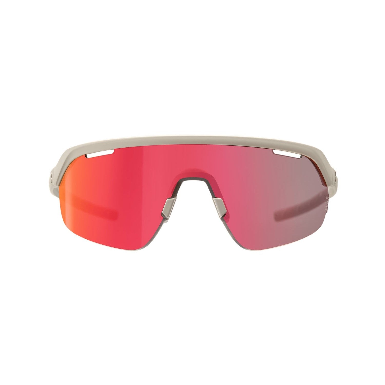 BBB Cycling ARC Sports Glasses Flux Red MLC Lens + Extra Clear Lens - Matt Warm Grey