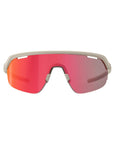 BBB Cycling ARC Sports Glasses Flux Red MLC Lens + Extra Clear Lens - Matt Warm Grey