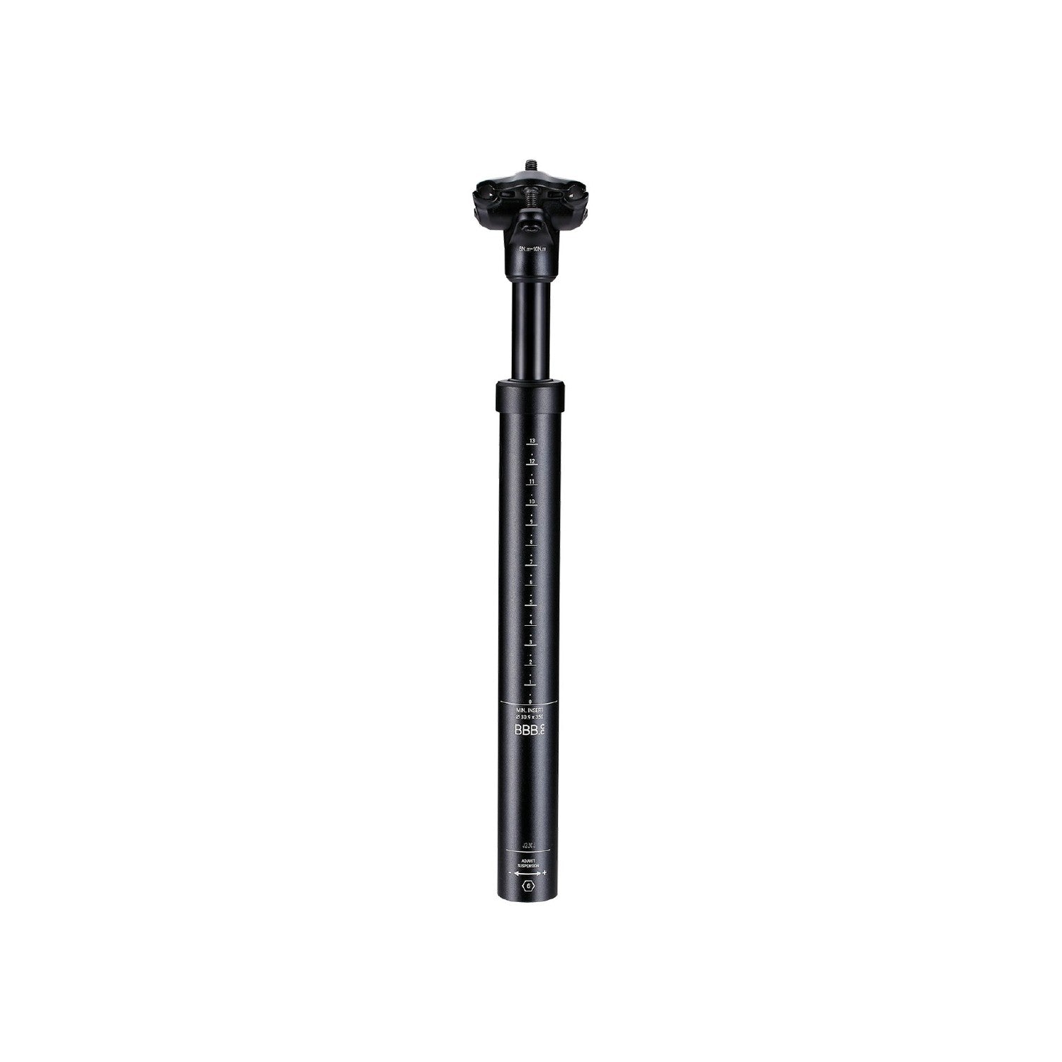 BBB Cycling BSP-44 Candlepost Suspension Seat Post 30.9MM - Black