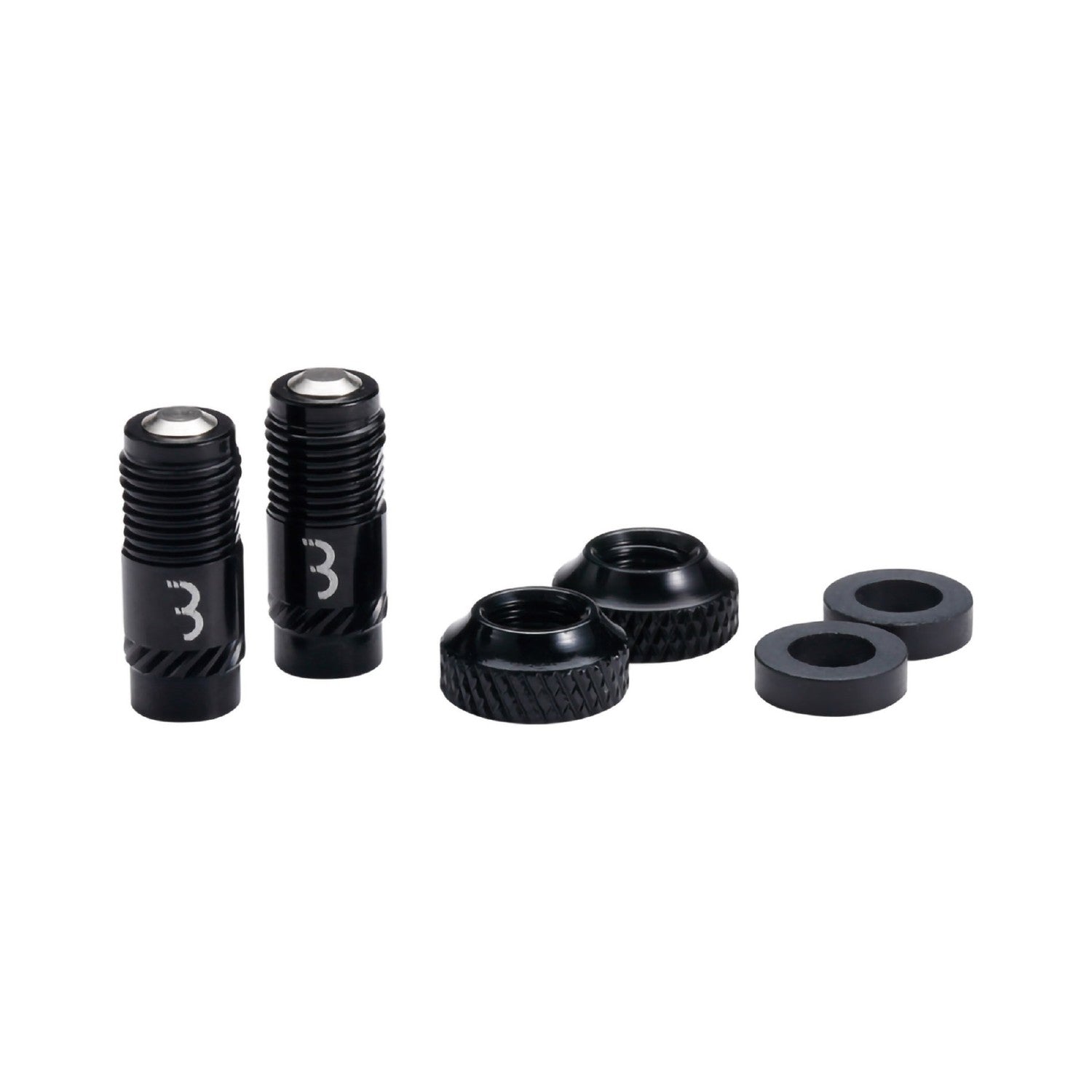 BBB Cycling Valve Core Caps Set 2pc - Black