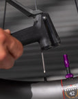 BBB Cycling Valve Core Caps Set 2pc - Purple