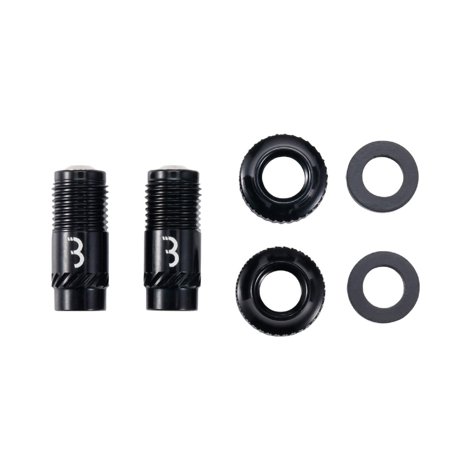 BBB Cycling Valve Core Caps Set 2pc - Black