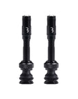 BBB Cycling Valve Core Cap AL Valve Set 2pc 40mm - Black