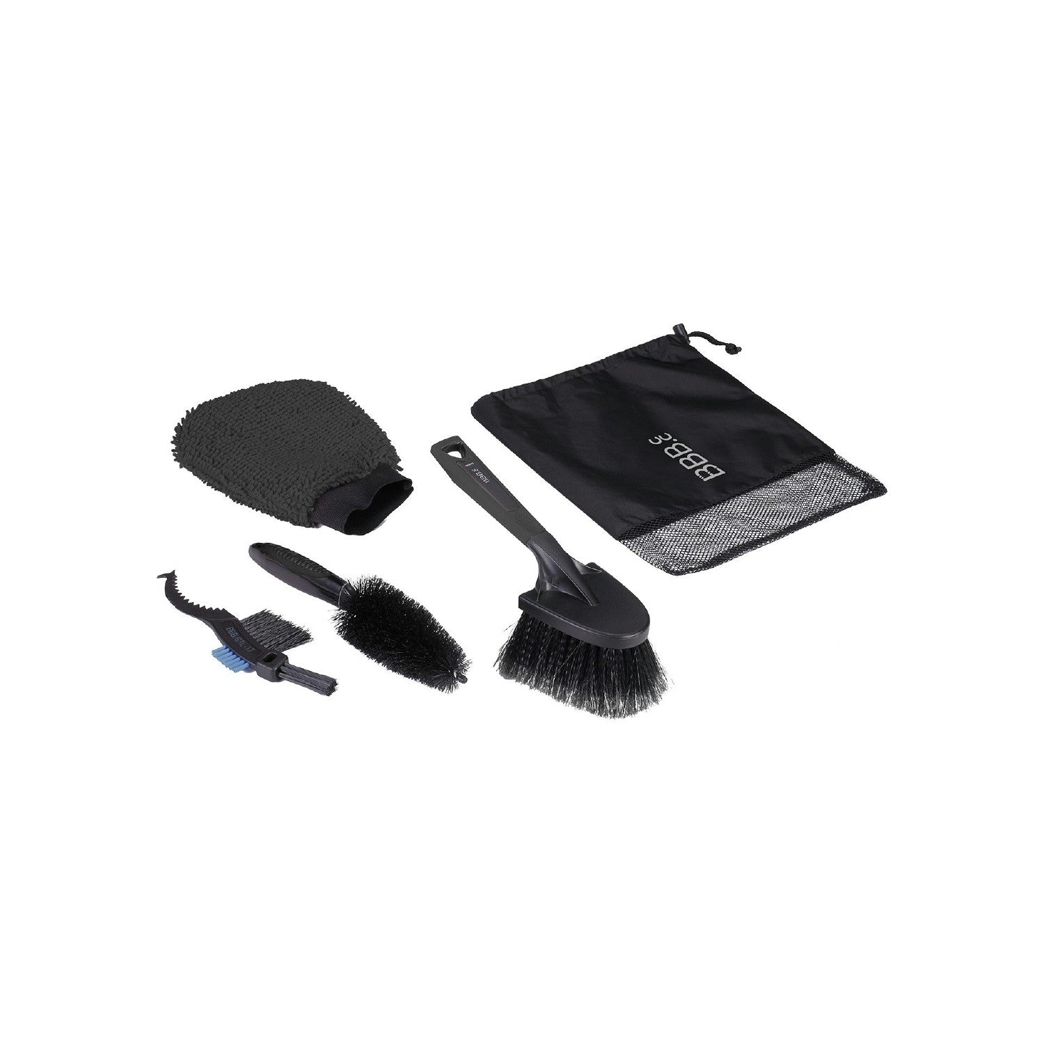BBB Cycling BTL-190 Cleaning Frame Set Brush Kit - Black