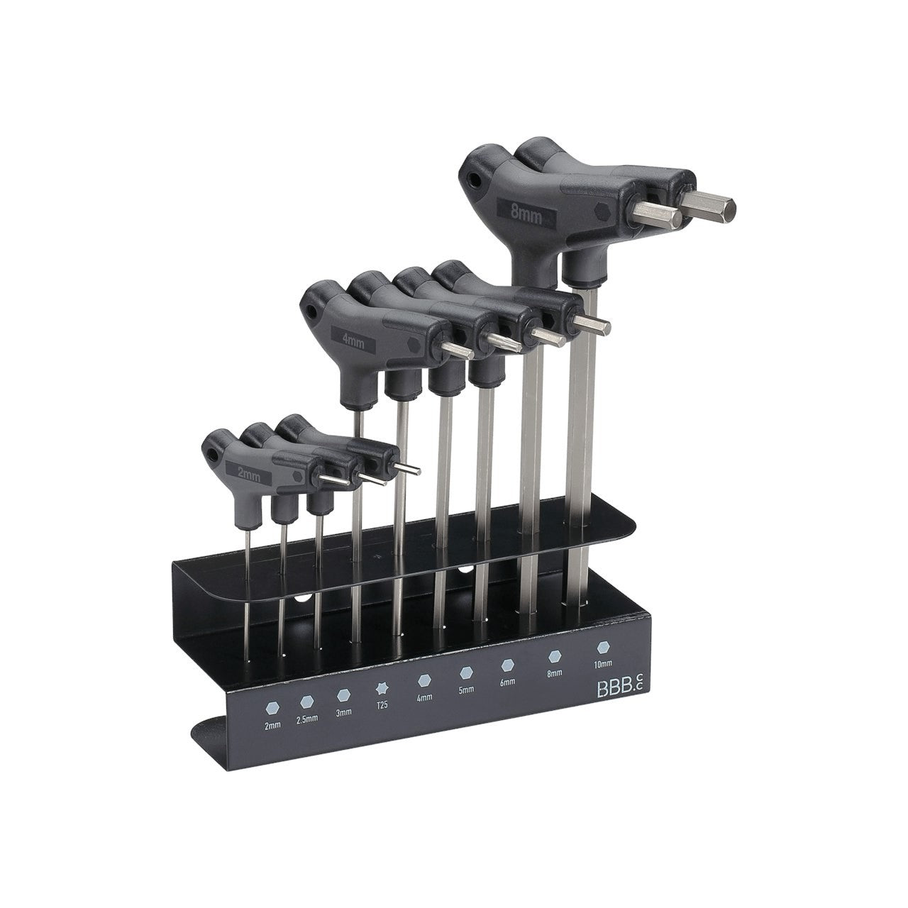 BBB Cycling BTL-45S Hexset T-Handle Tool Set - Black