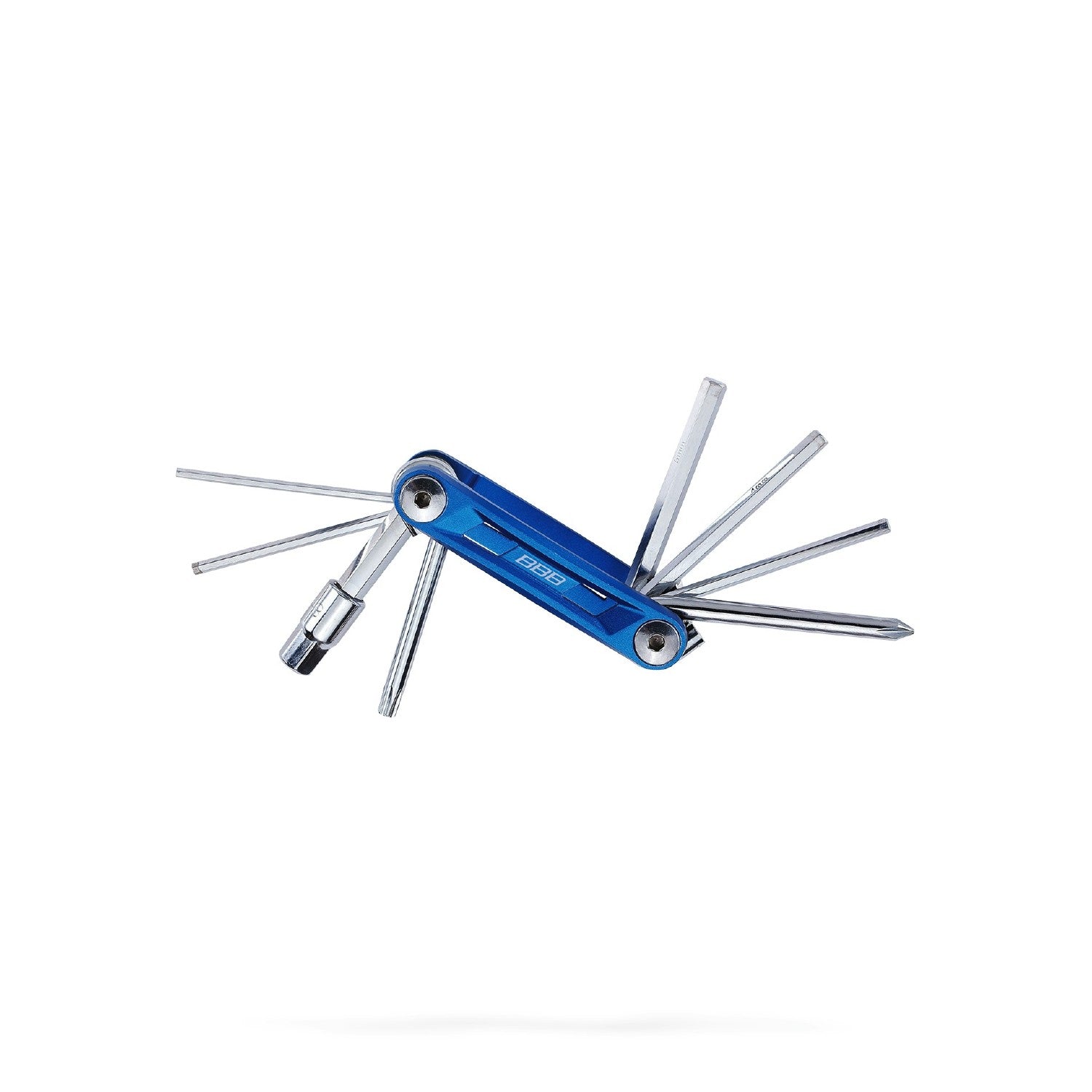 BBB Cycling BTL-48-S Primefold 9 Functions Multi-Tool - Small Blue/Silver