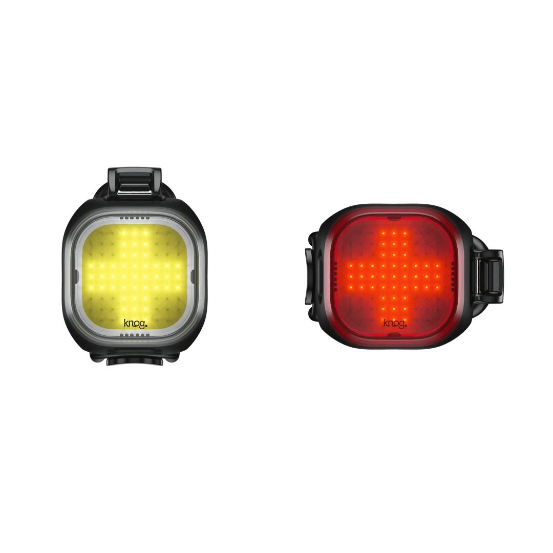 Knog Blinder Mini 50/30 USB Rechargeable Light Set Cross Light Pattern