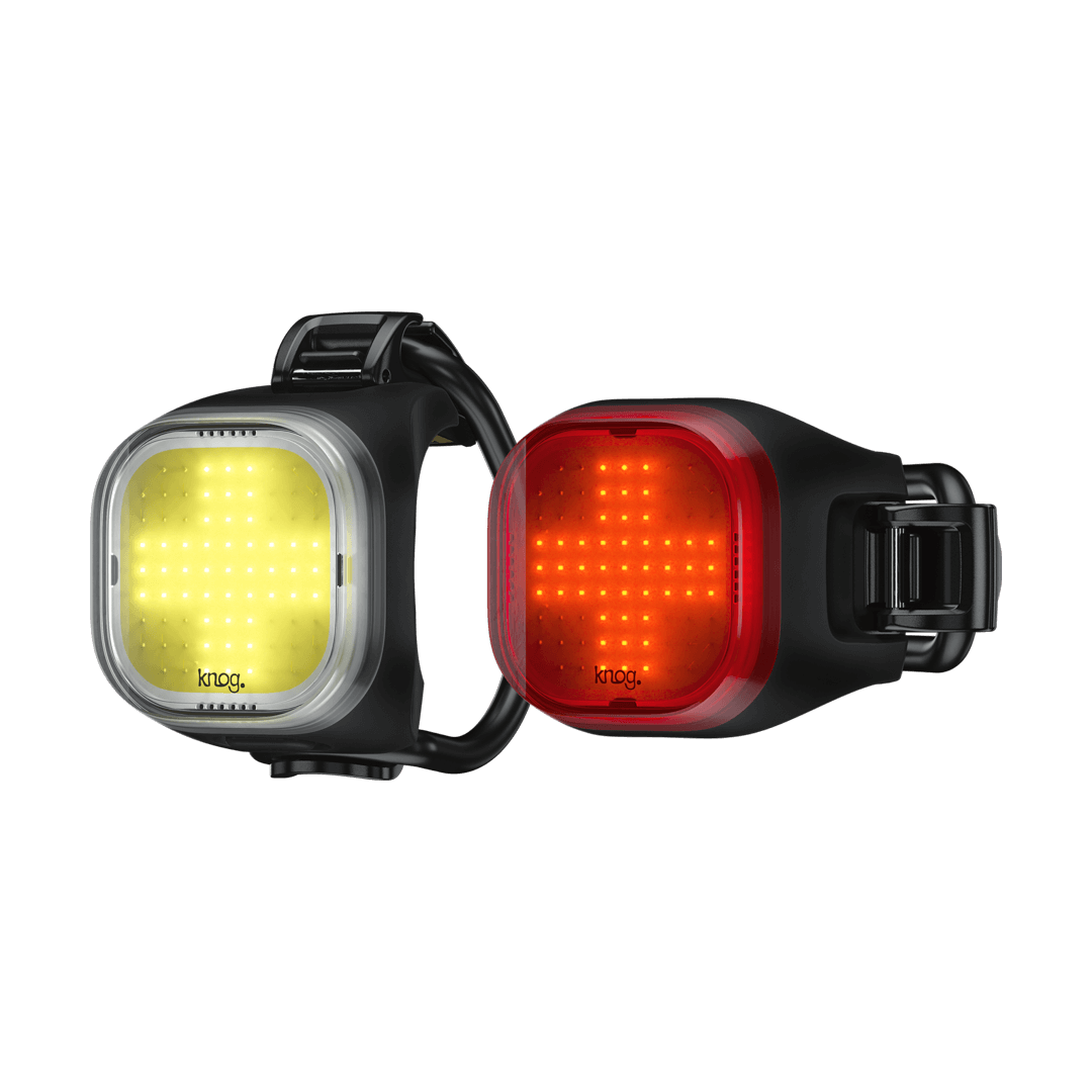 Knog Blinder Mini 50/30 USB Rechargeable Light Set Cross Light Pattern