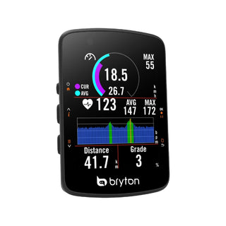 Bryton Rider 550 GPS Cycling Computer with CAD + HRM - Black