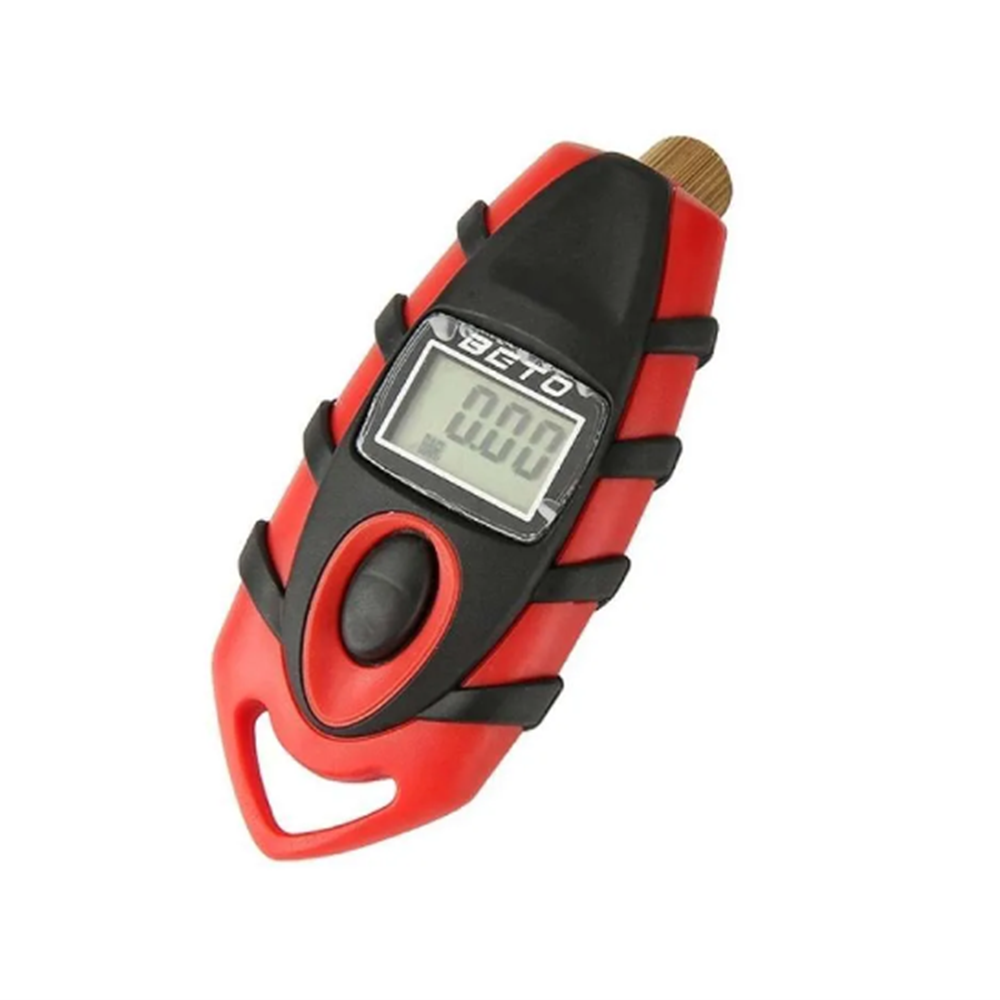 Beto Digital Tyre Pressure Gauge Presta And Schrader - Red