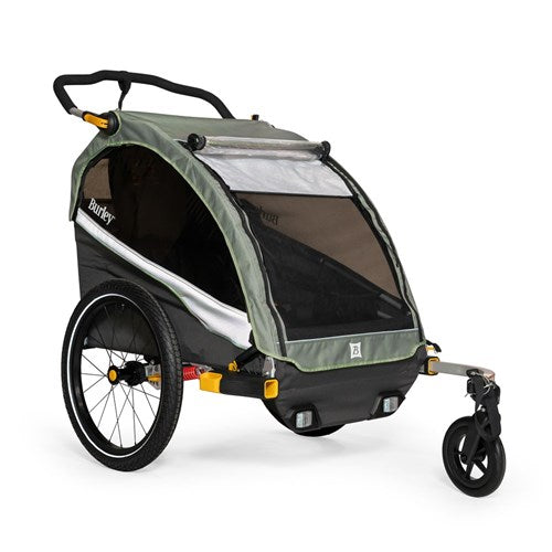 Burley D'Lite X Double Trailer - Green
