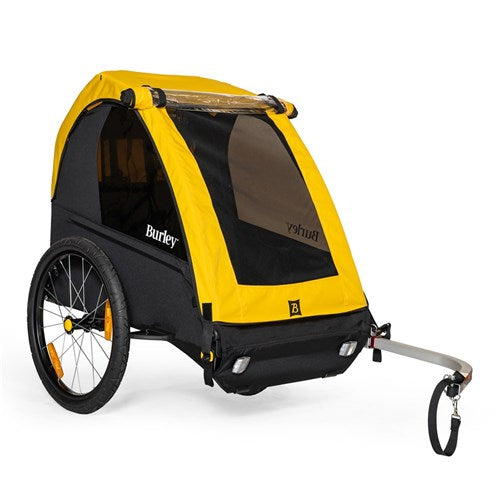 Burley Bee Double Bike Trailer - Yellow/Black