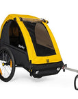 Burley Bee Double Bike Trailer - Yellow/Black