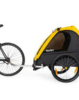 Burley Bee Double Bike Trailer - Yellow/Black