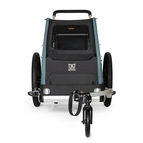 Burley Bark Ranger Trailer - Black/Turquoise Matt