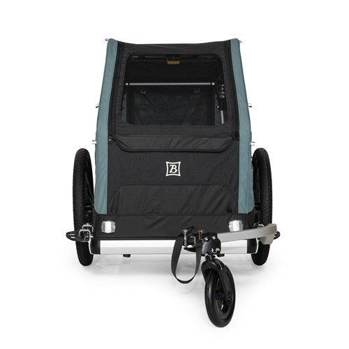 Burley Bark Ranger XL Pet Trailer - Black/Turquoise Matt