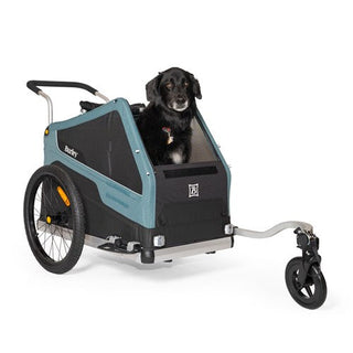 Burley Bark Ranger XL Pet Trailer - Black/Turquoise Matt