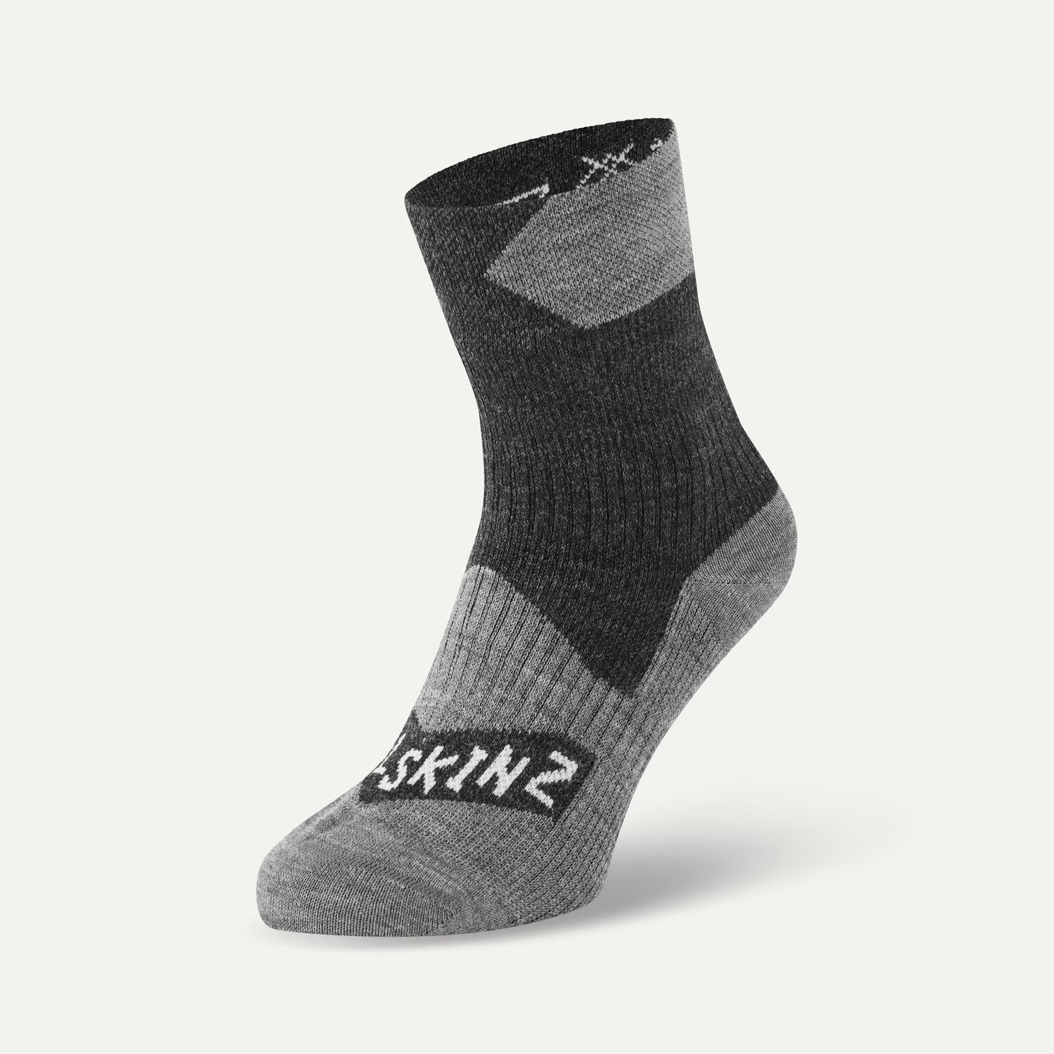 SealSkinz Classic Socks - Black/Grey