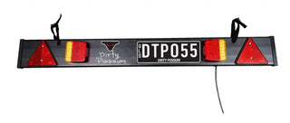 DIRTY POSSUM LIGHT BAR - BLACK 6MM CORD FLAT 7 PIN