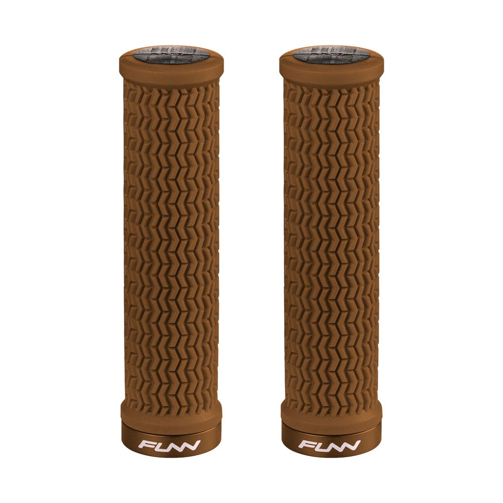 FUNN Holeshot Lock On Grips - Brown