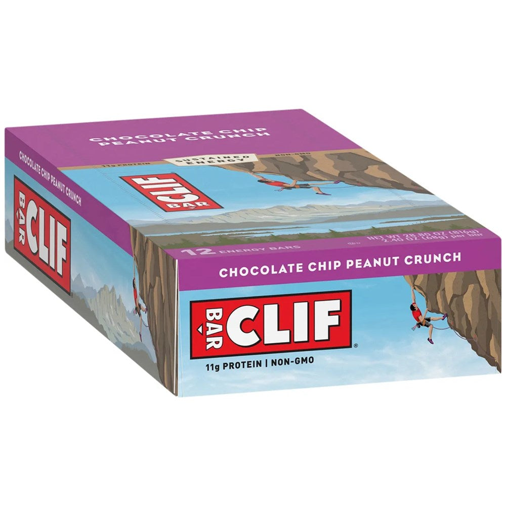 Clif Energy Bars Snack 12 Pack - Chocolate Chip Peanut Crunch