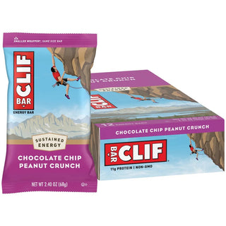 Clif Energy Bars Snack 12 Pack - Chocolate Chip Peanut Crunch