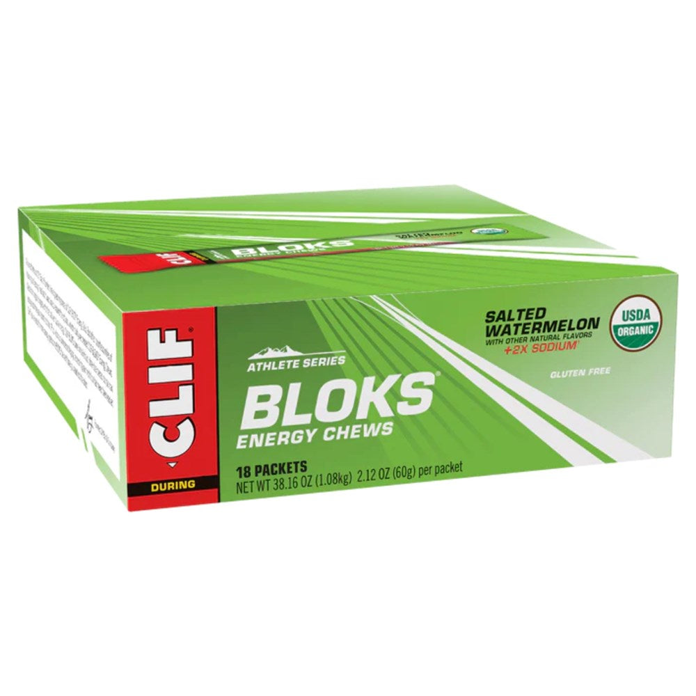 Clif Bloks Energy Chews 18 Pack - Salted Watermelon