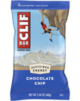 Clif Energy Bars Protein Snack 12 Pack - Chocolate Chip