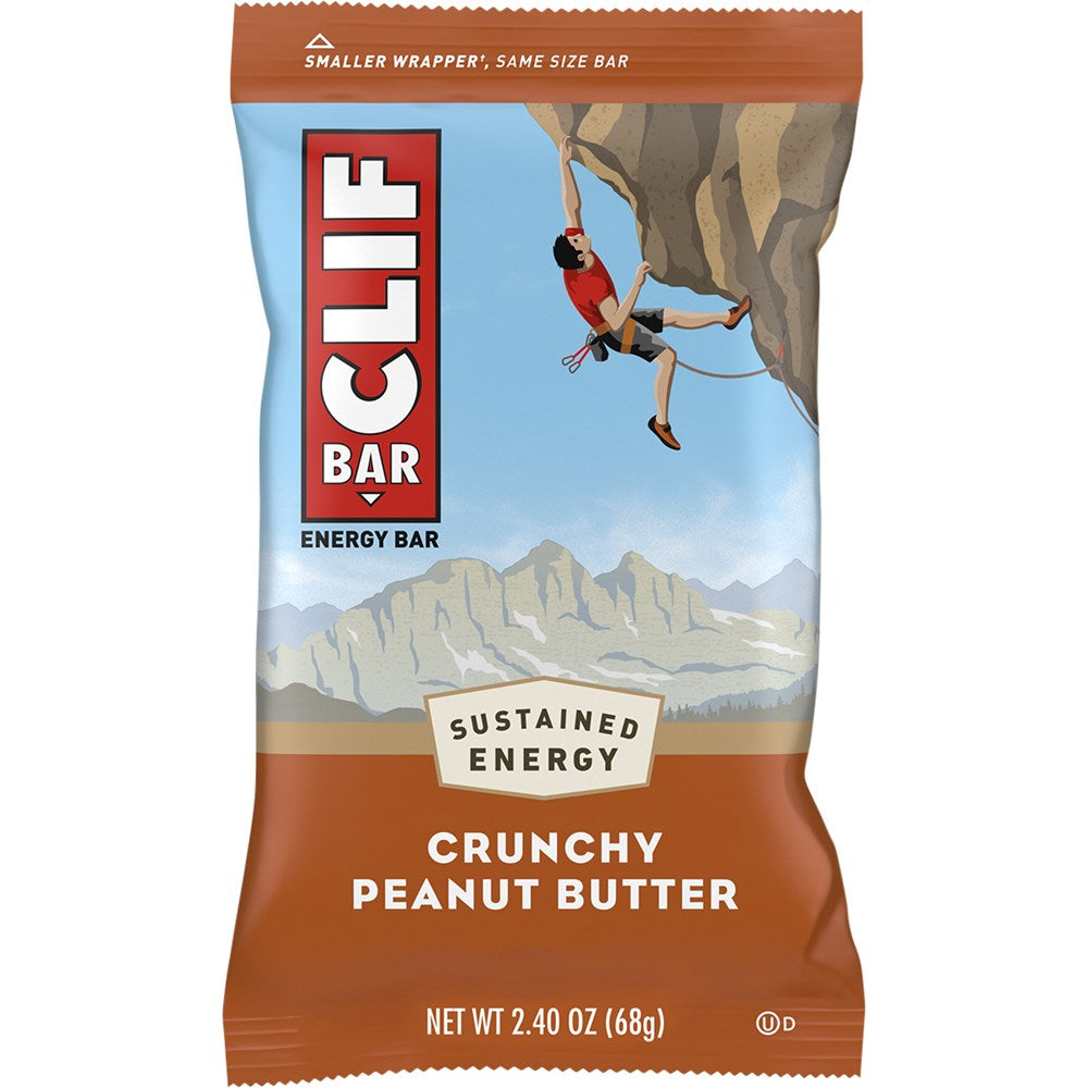 Clif Energy Bars Protein Snack 12 Pack - Crunchy Peanut Butter