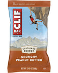 Clif Energy Bars Protein Snack 12 Pack - Crunchy Peanut Butter